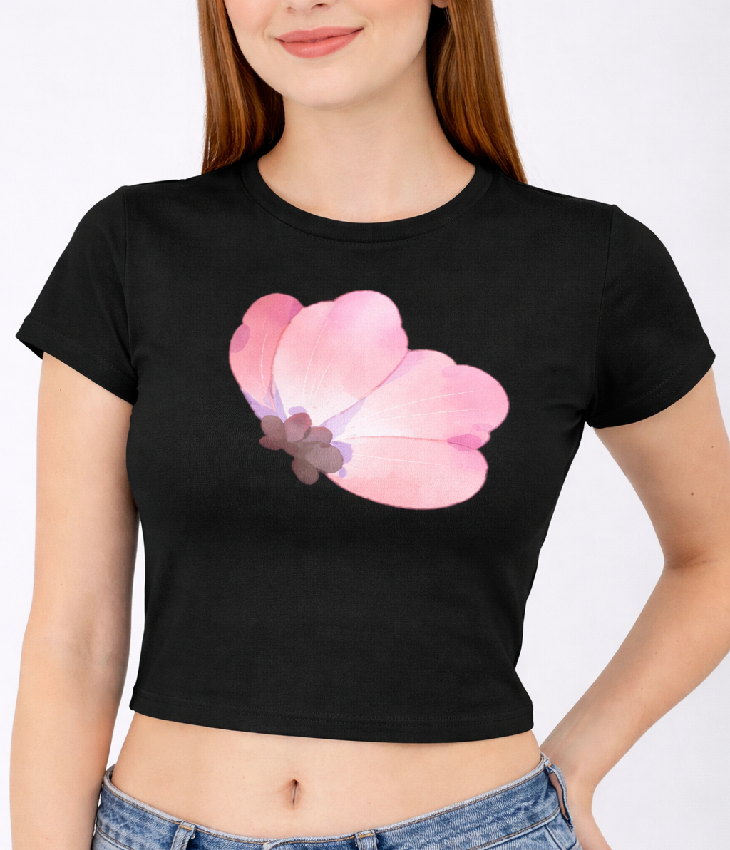 17 - Floral Collection - Women's Fitted Baby Tee